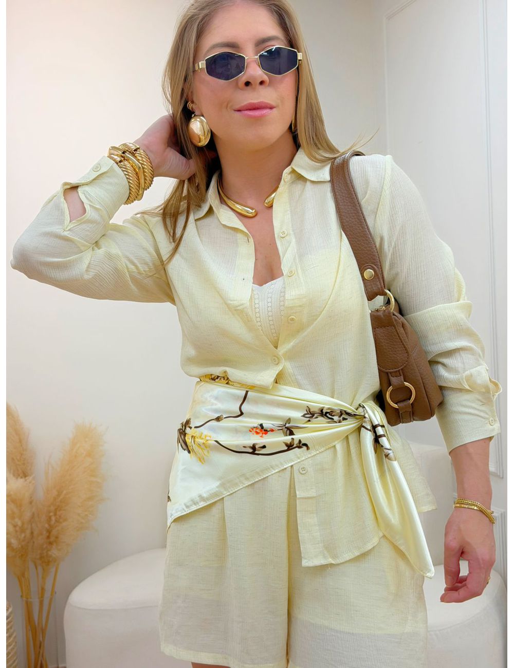 Conjunto Manuela Amarelo - Ana G Store