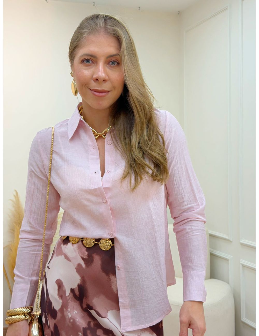 Camisa Marisol Rosa - Ana G Store