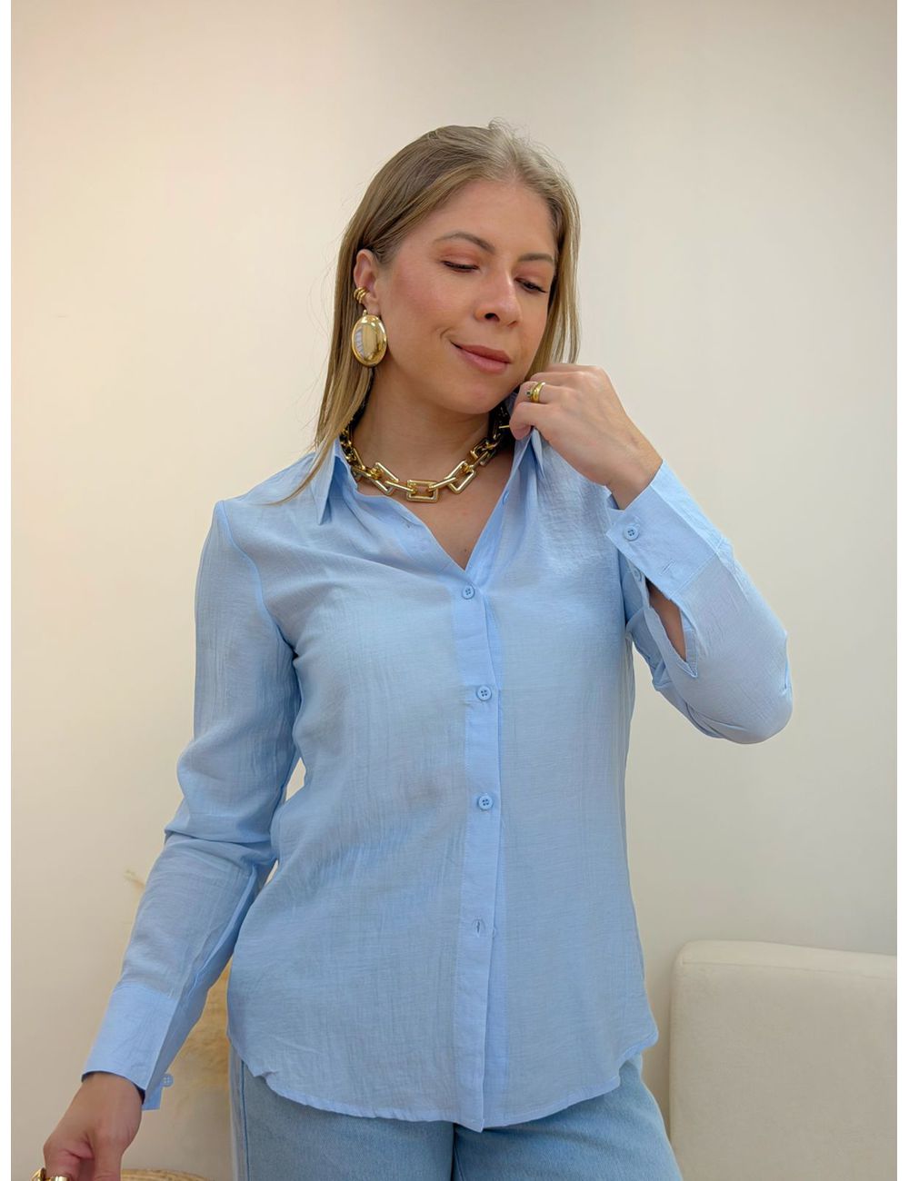 Camisa Marisol Azul - Ana G Store