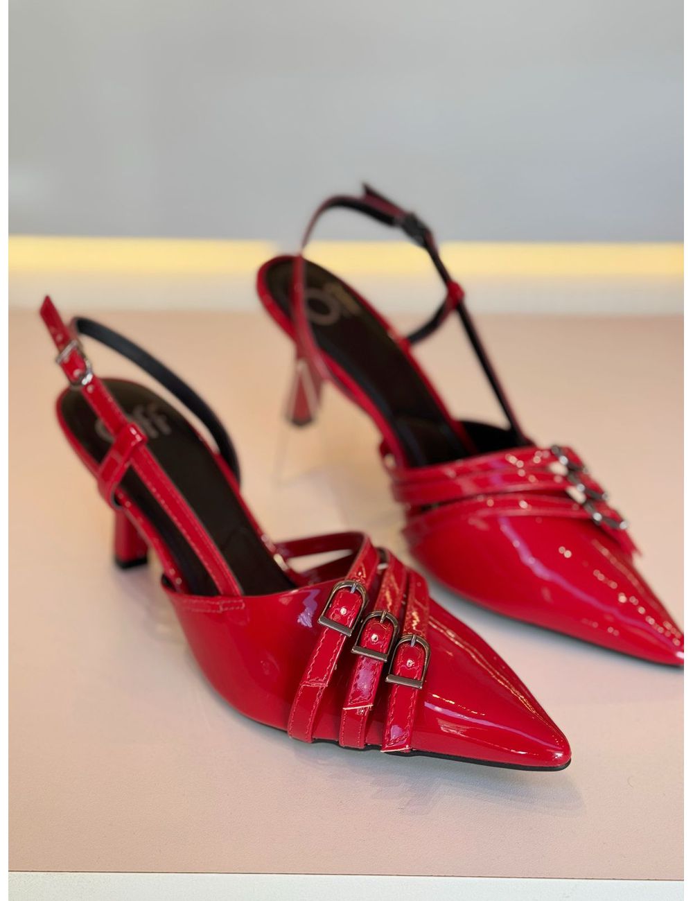 Scarpin Feminice Vermelho - Ana G Store