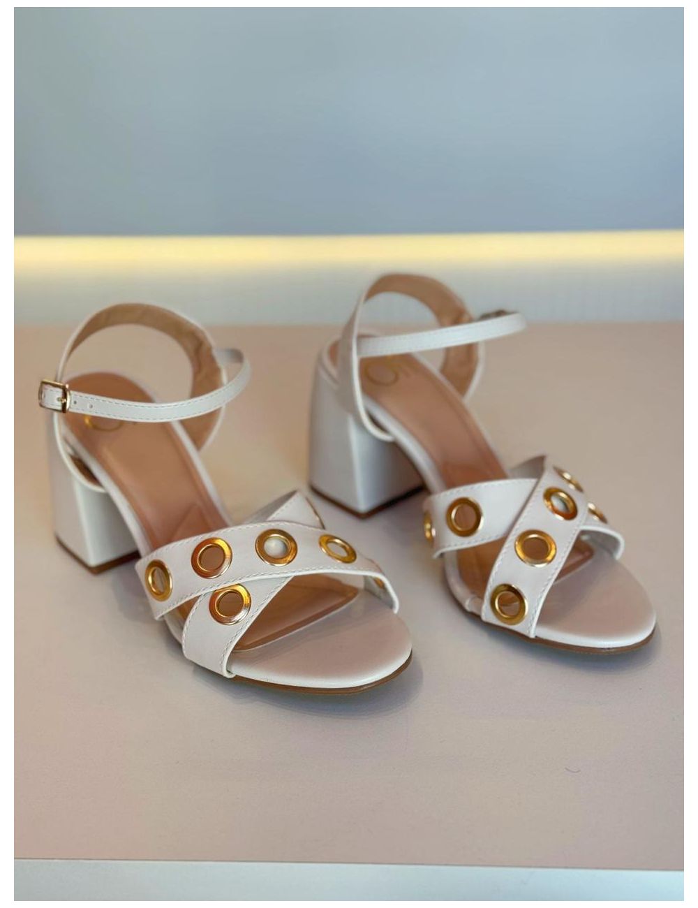 Sandália Chic Off White - Ana G Store