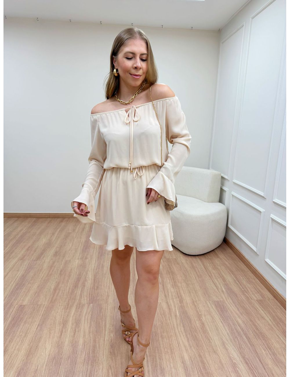 Vestido Bella Creme - Ana G Store