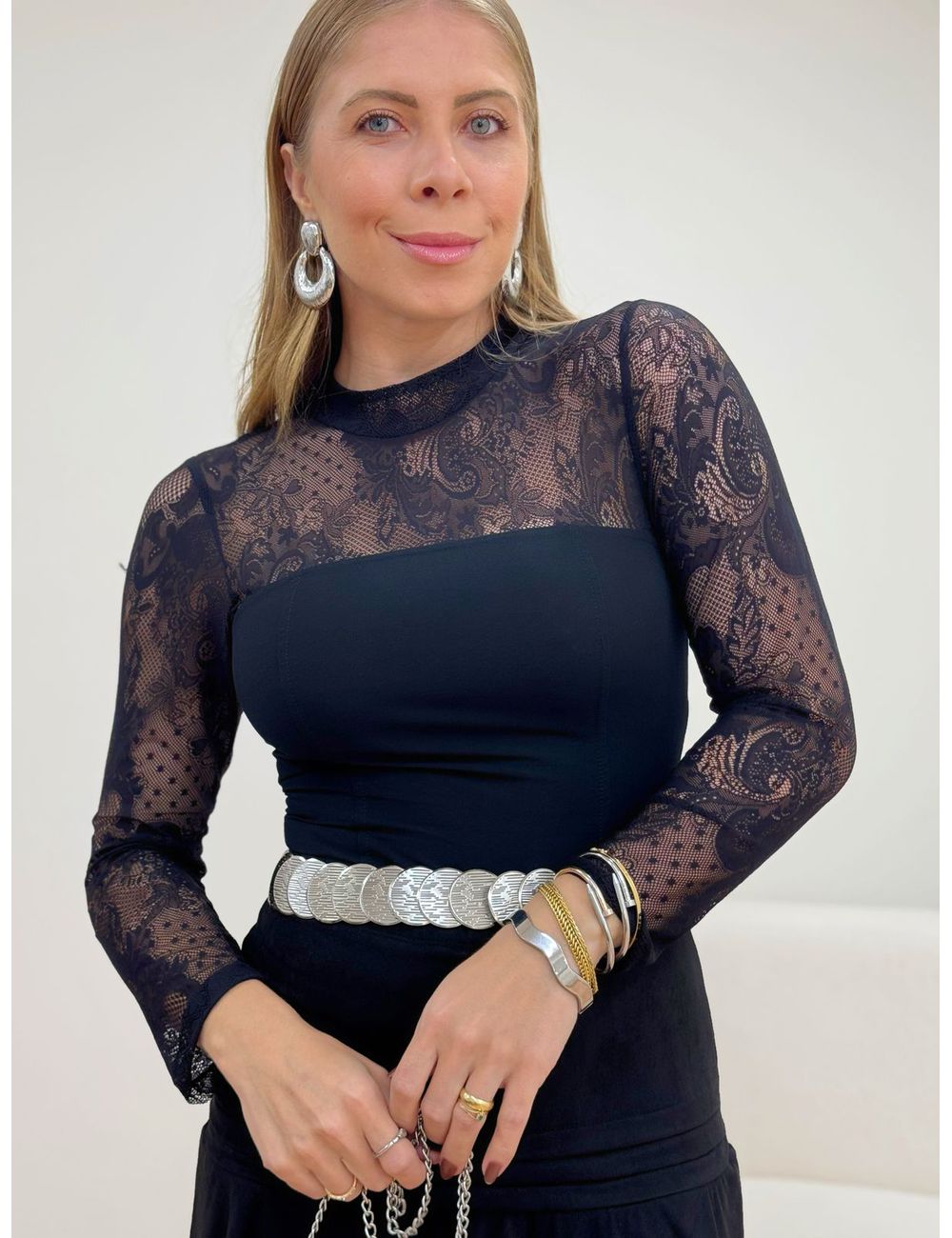 Blusa Betina Preto - Ana G Store