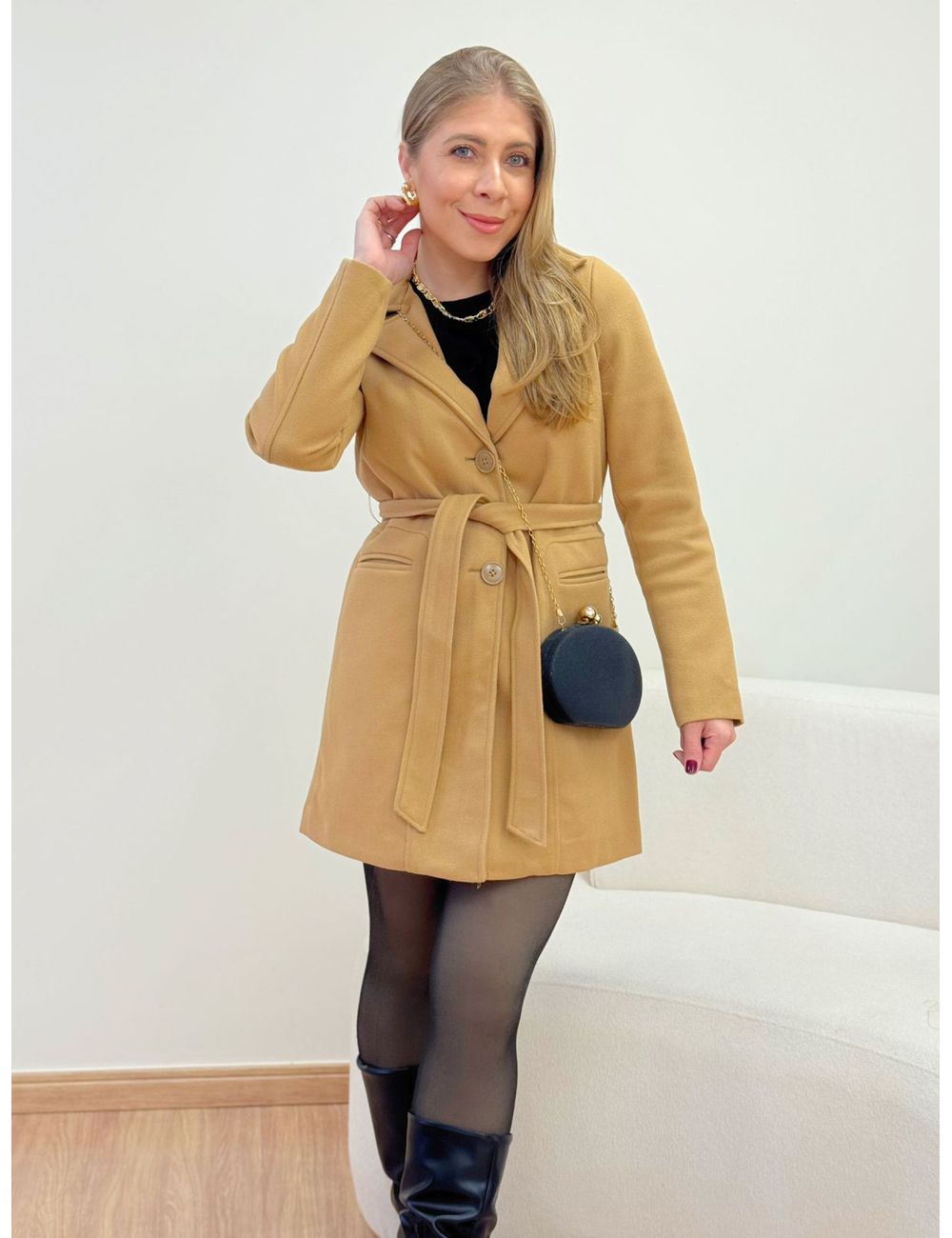 Casaco Taylor Camel - Ana G Store