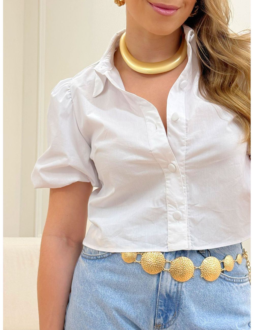 Camisa Dora Branca - Ana G Store