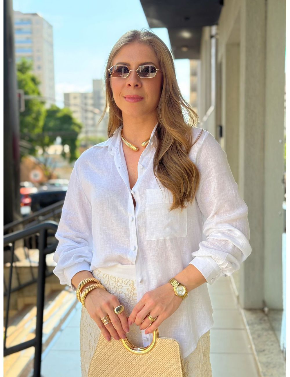Camisa Lola Branca - Ana G Store