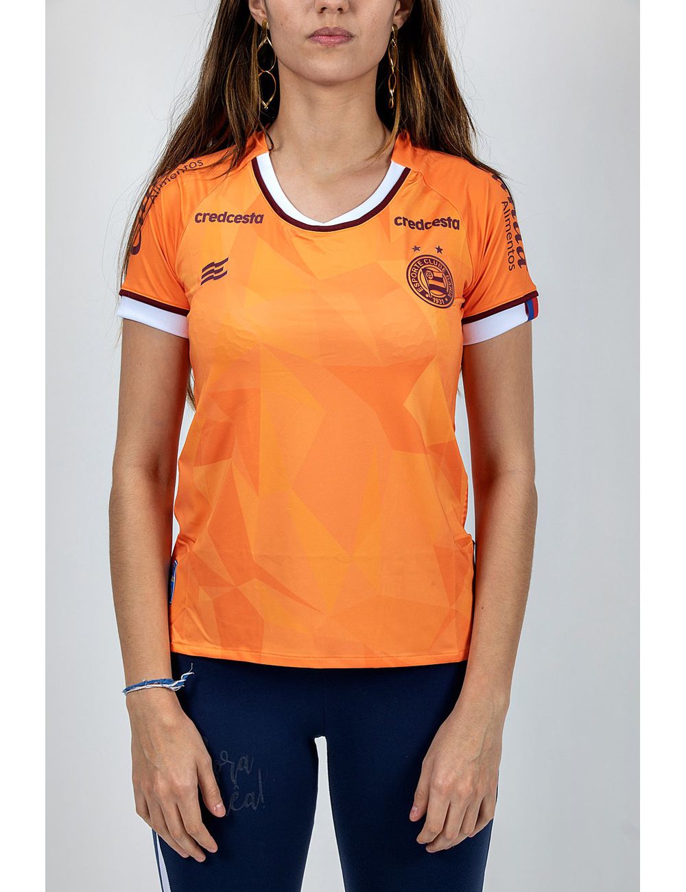 Camisa Feminina Goleiro 3 Bahia 2020 Laranja - LOJA DO BAHIA 