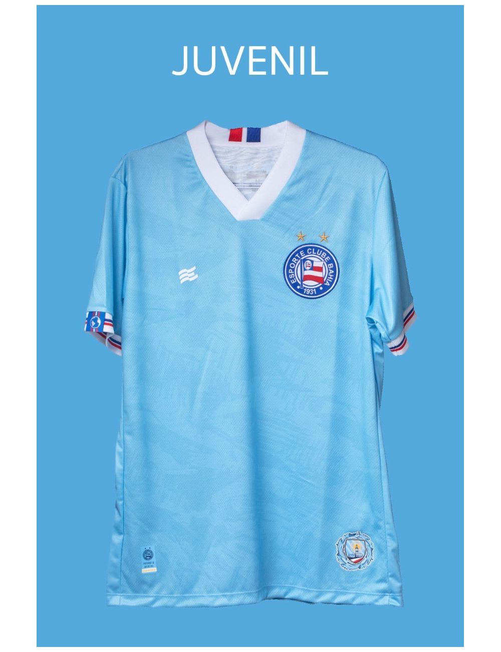 Camisa do Sócio Infanto-Juvenil - Azul Celeste - LOJA DO BAHIA 