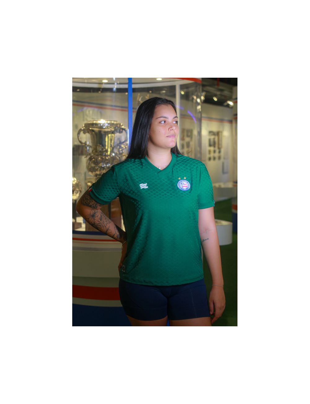 Camisa Feminina Goleiro I 2023 Bahia Verde - LOJA DO BAHIA 