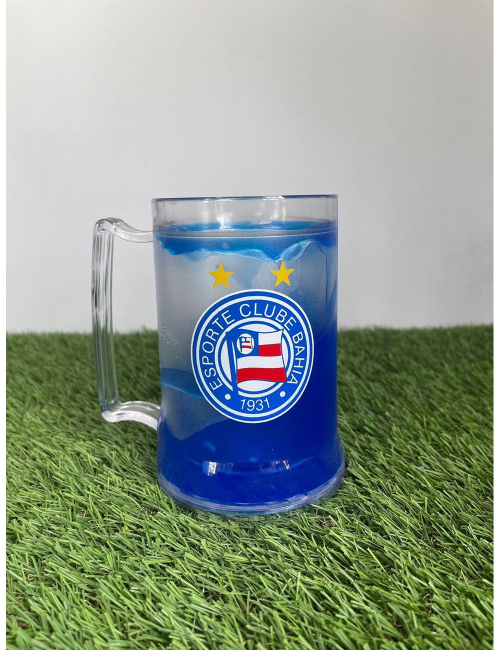 Caneca Transparente com Gel Azul Bahia - LOJA DO BAHIA 