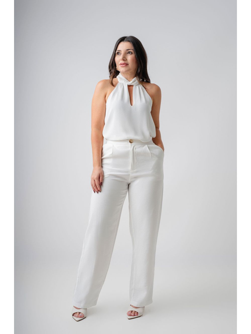 Calça Naiara Off White - Maria Clara