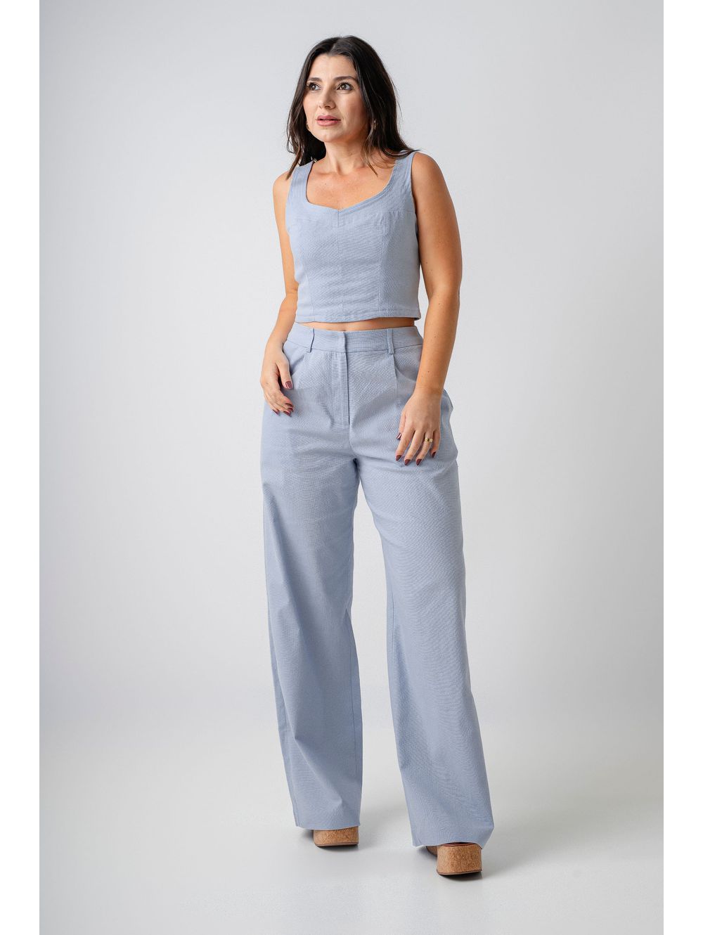 Calça Zoe Azul - Maria Clara