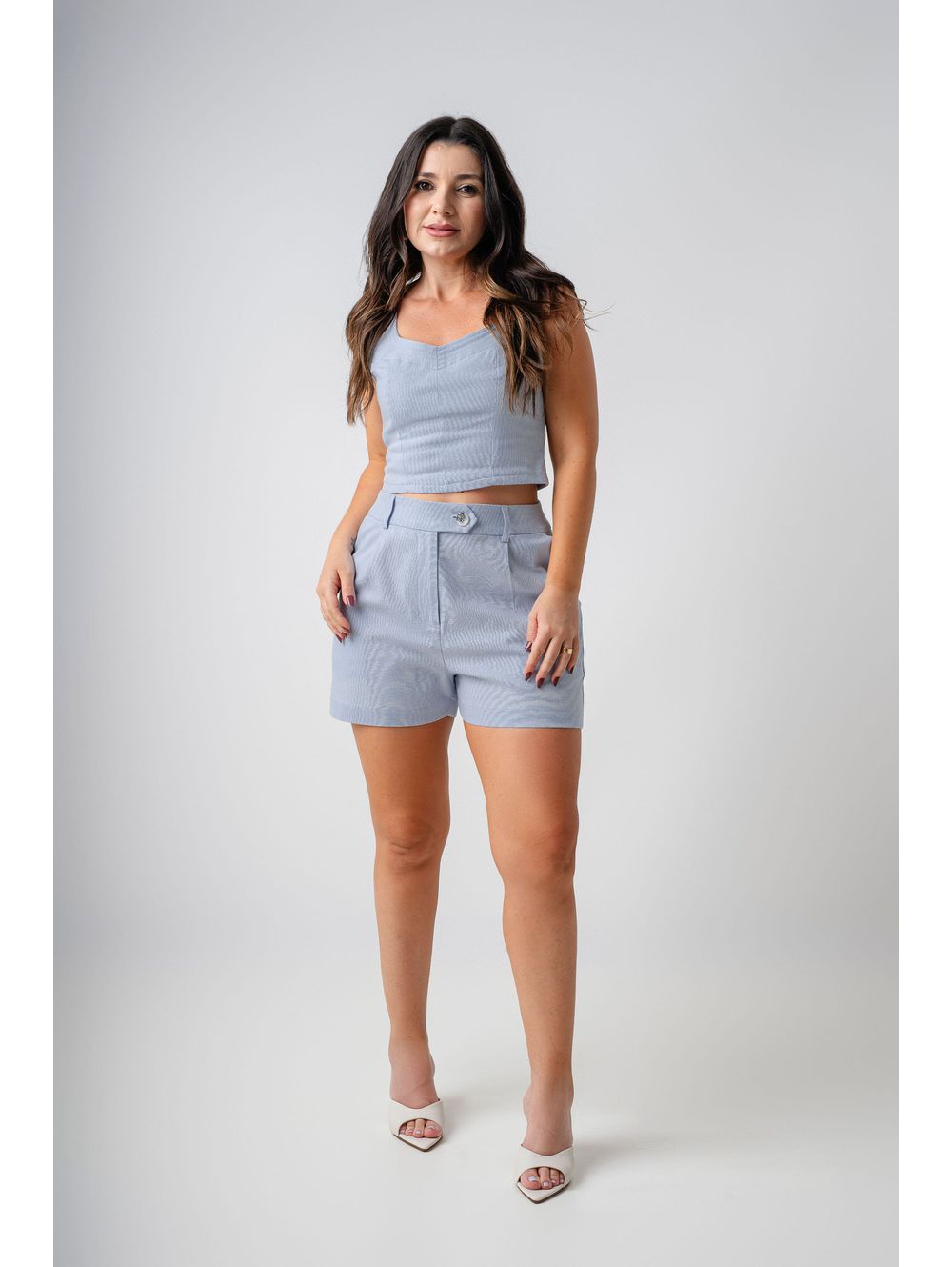 Shorts Zoe Azul - Maria Clara