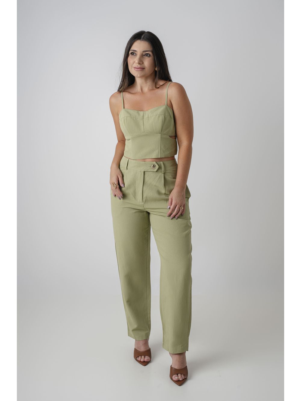 Calça Sofia Verde - Maria Clara