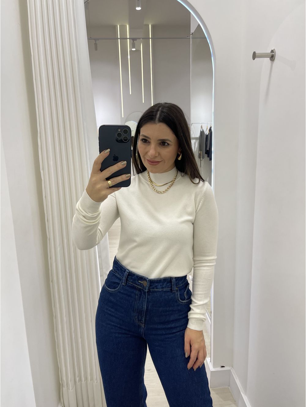 Tricot Off White Laura - Maria Clara