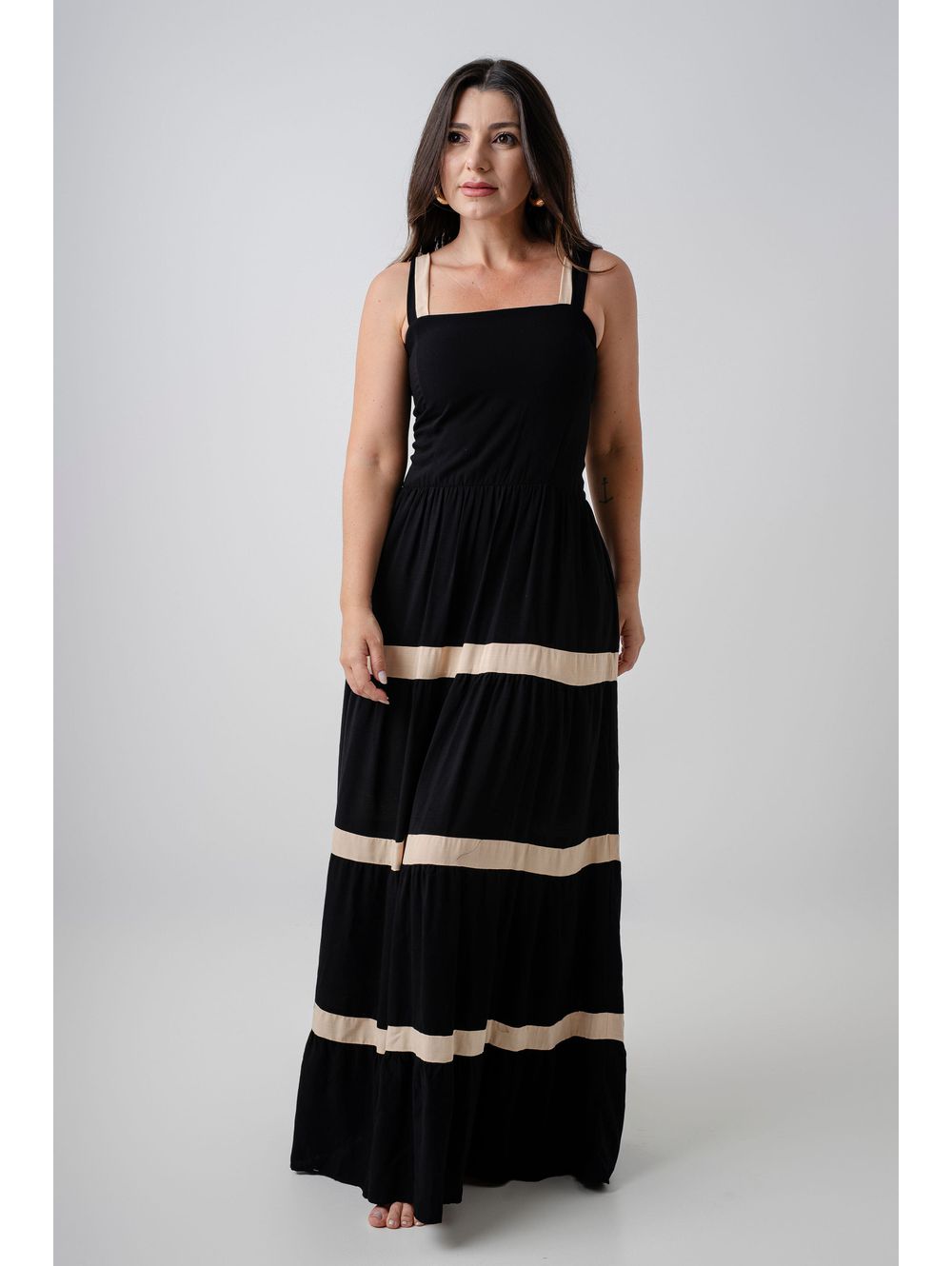 Vestido Cecília Preto - Maria Clara