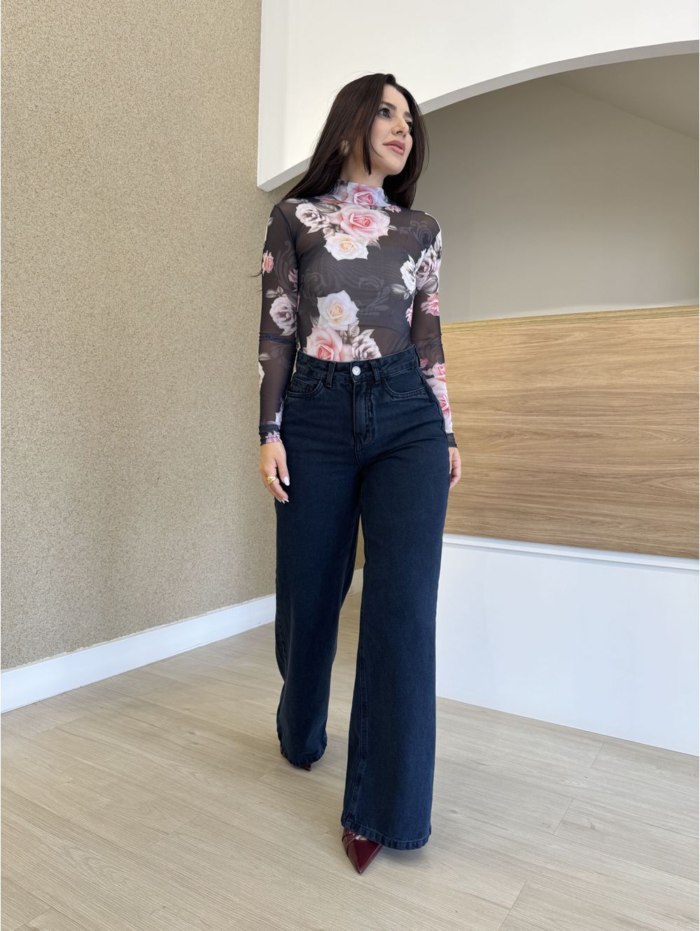 Calça Melinda Azul Marinho - Maria Clara