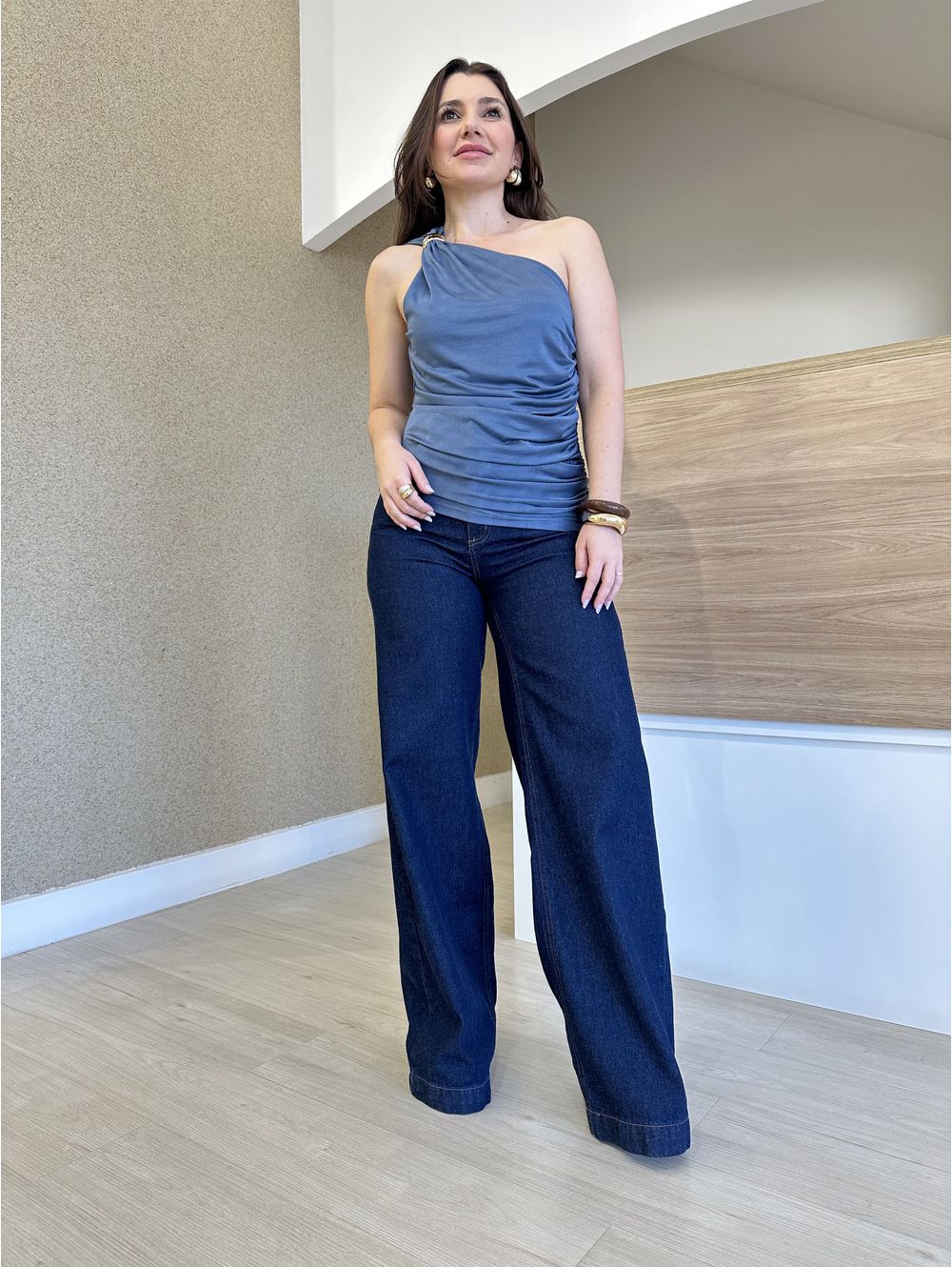 Blusa Athena Petróleo - Maria Clara