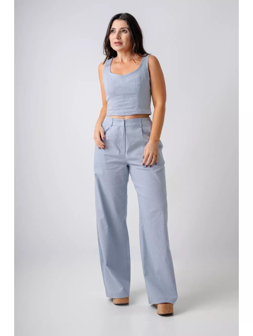 Calça Zoe Azul - Maria Clara