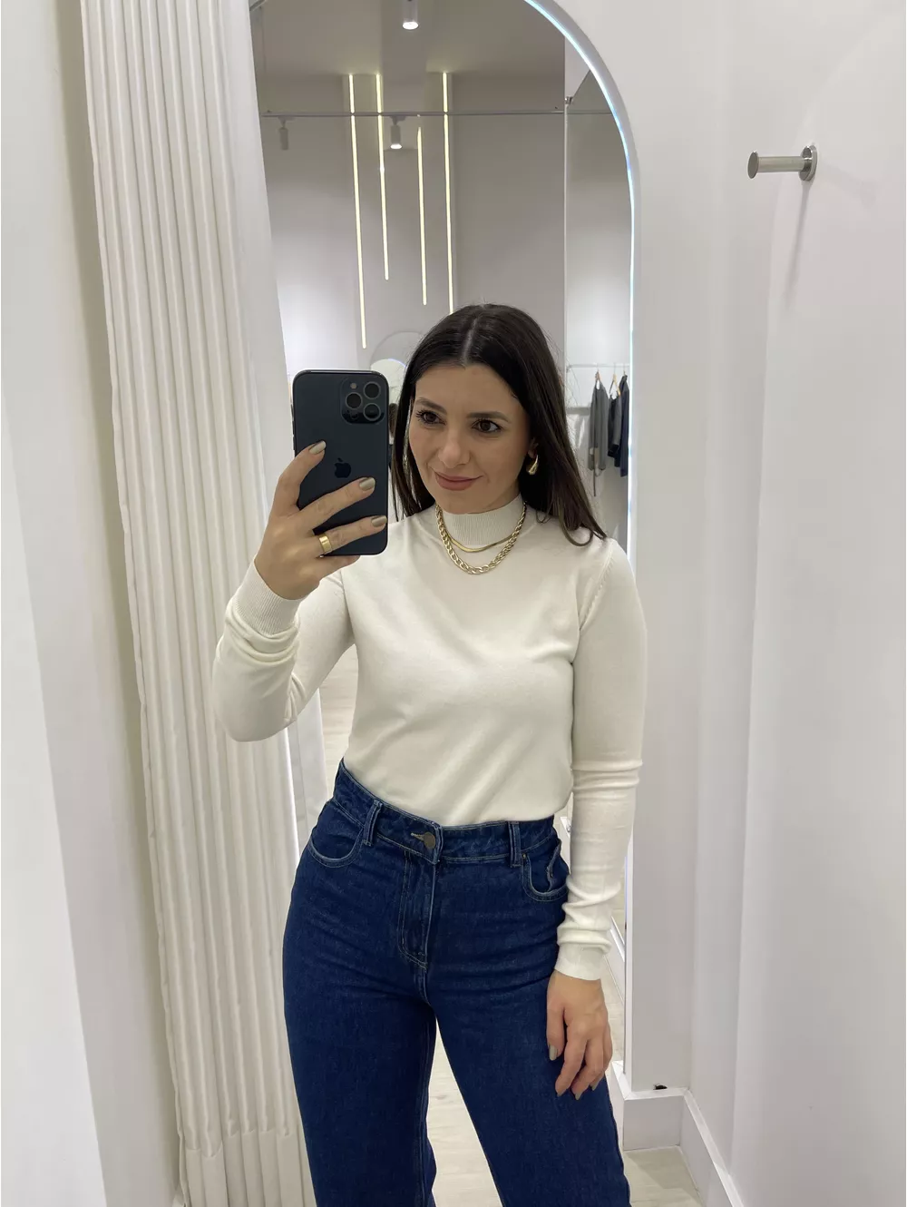Tricot Off White Laura - Maria Clara