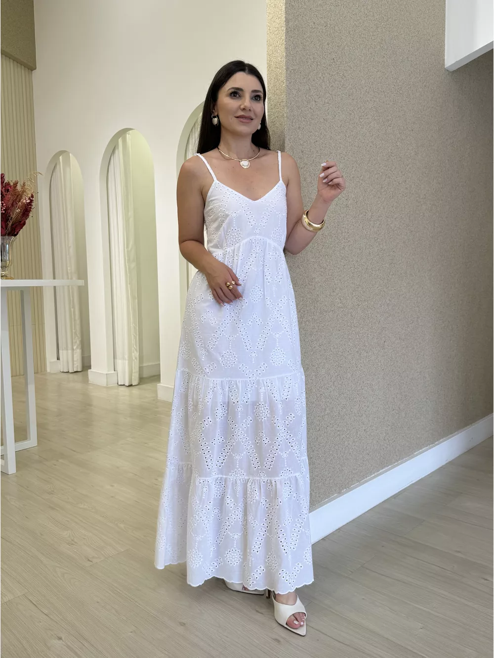 Vestido Clara Branco - Maria Clara