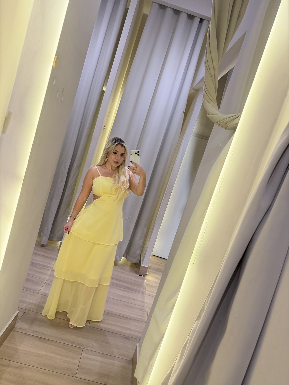 Vestido Longo Babado - Di Florenza