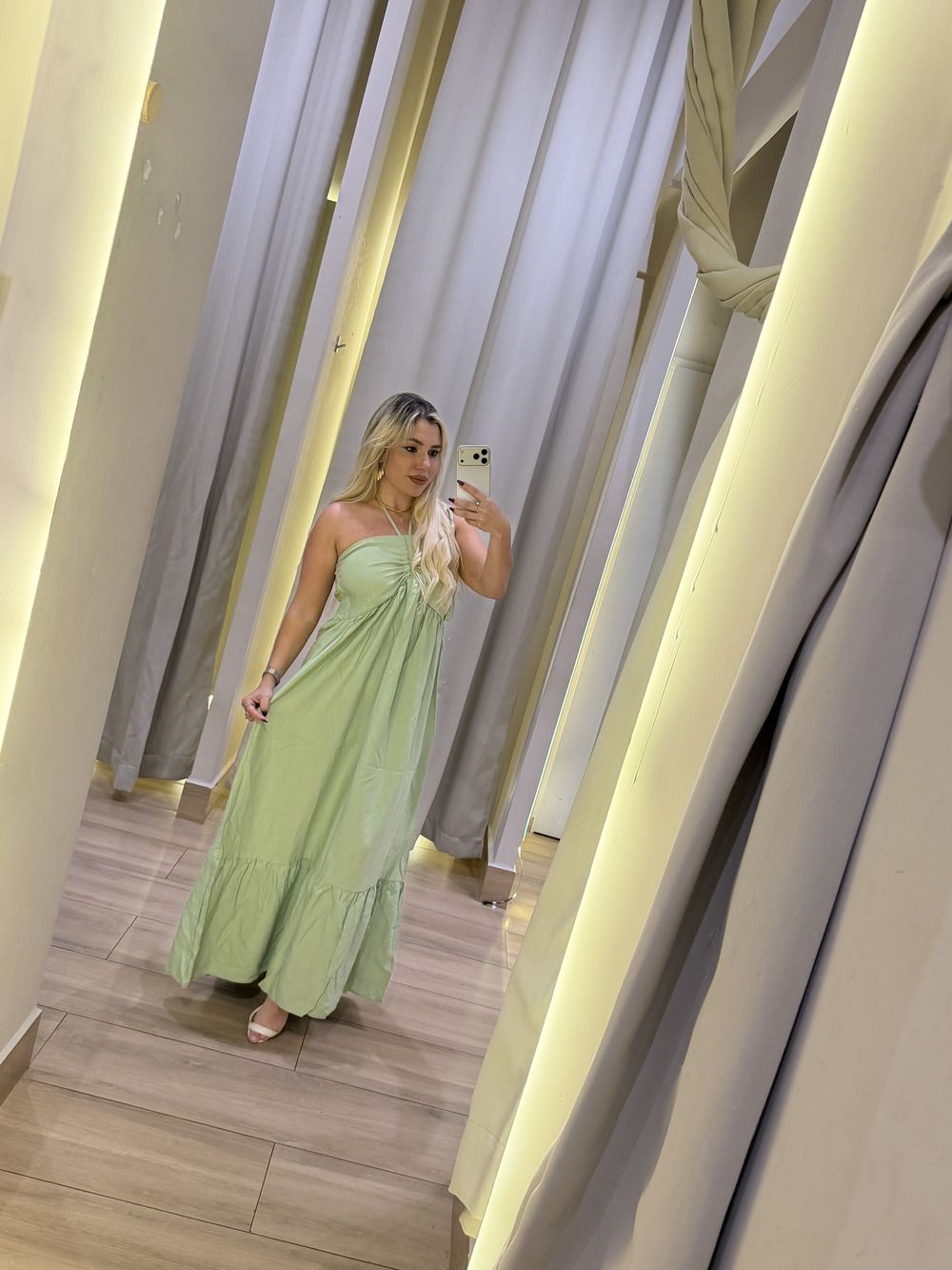 Vestido Longo Puxado - Di Florenza