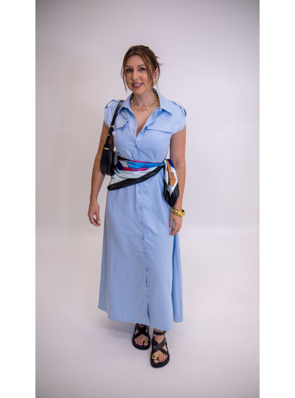 VESTIDO DOLCE AZUL CLARO - EFFE