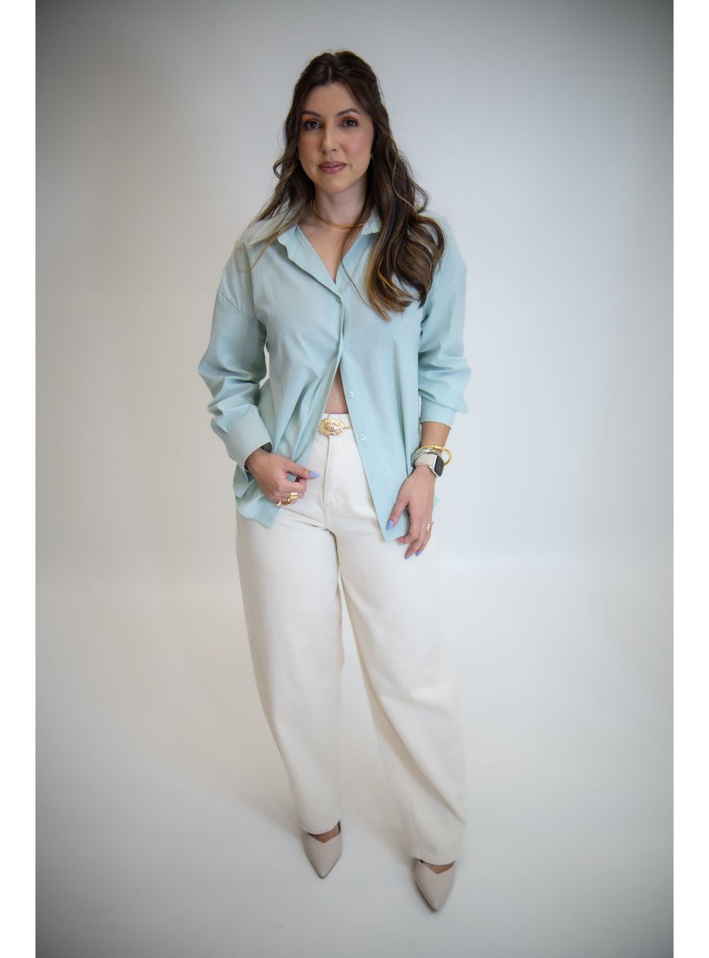 CALÇA BALLOON JEANS EVANIA OFF - EFFE