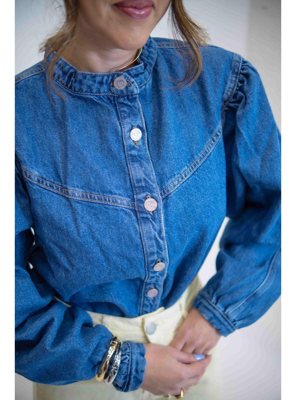 CAMISA JUNO AZUL ESCURO - EFFE