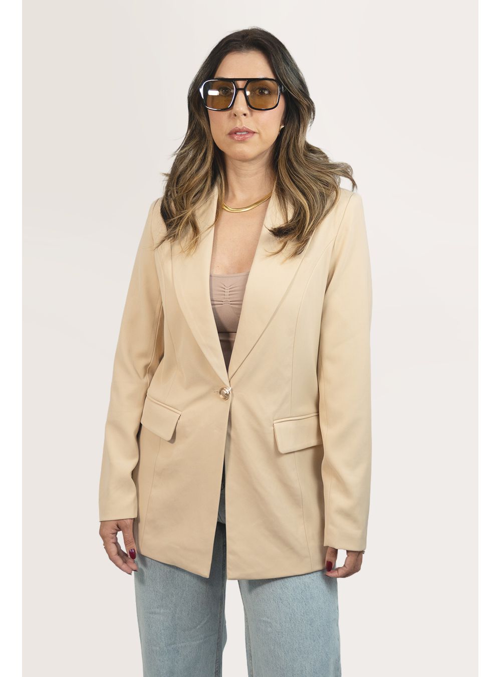 BLAZER HELOISE BEGE - EFFE