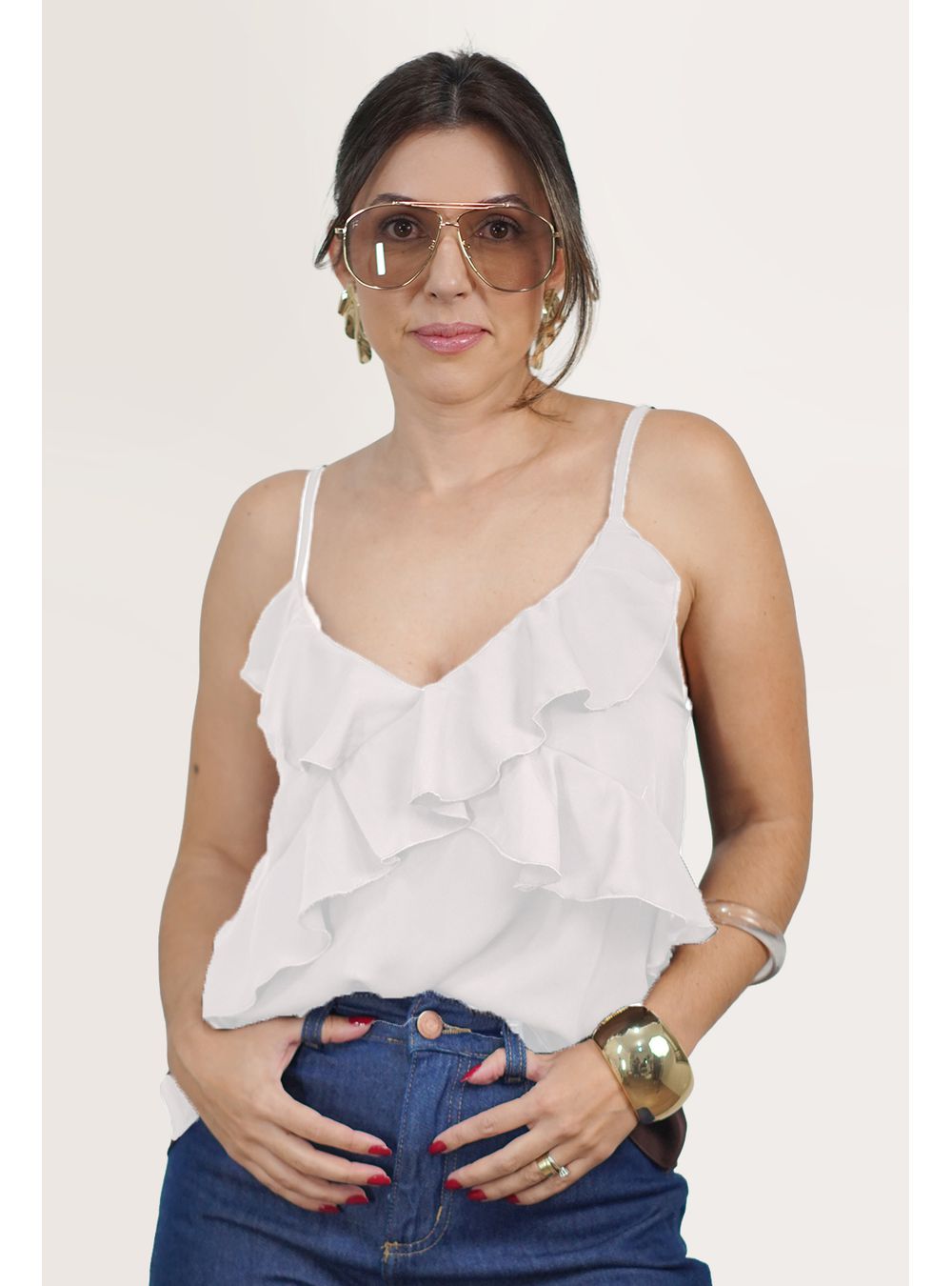 BLUSA ANNELISE BRANCA - EFFE