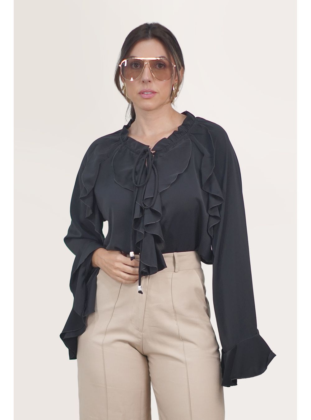 BLUSA DELPHINE PRETA - EFFE