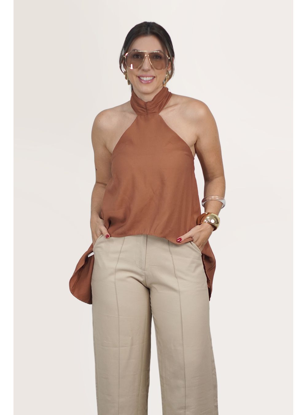 BLUSA IVONNE MARROM - EFFE
