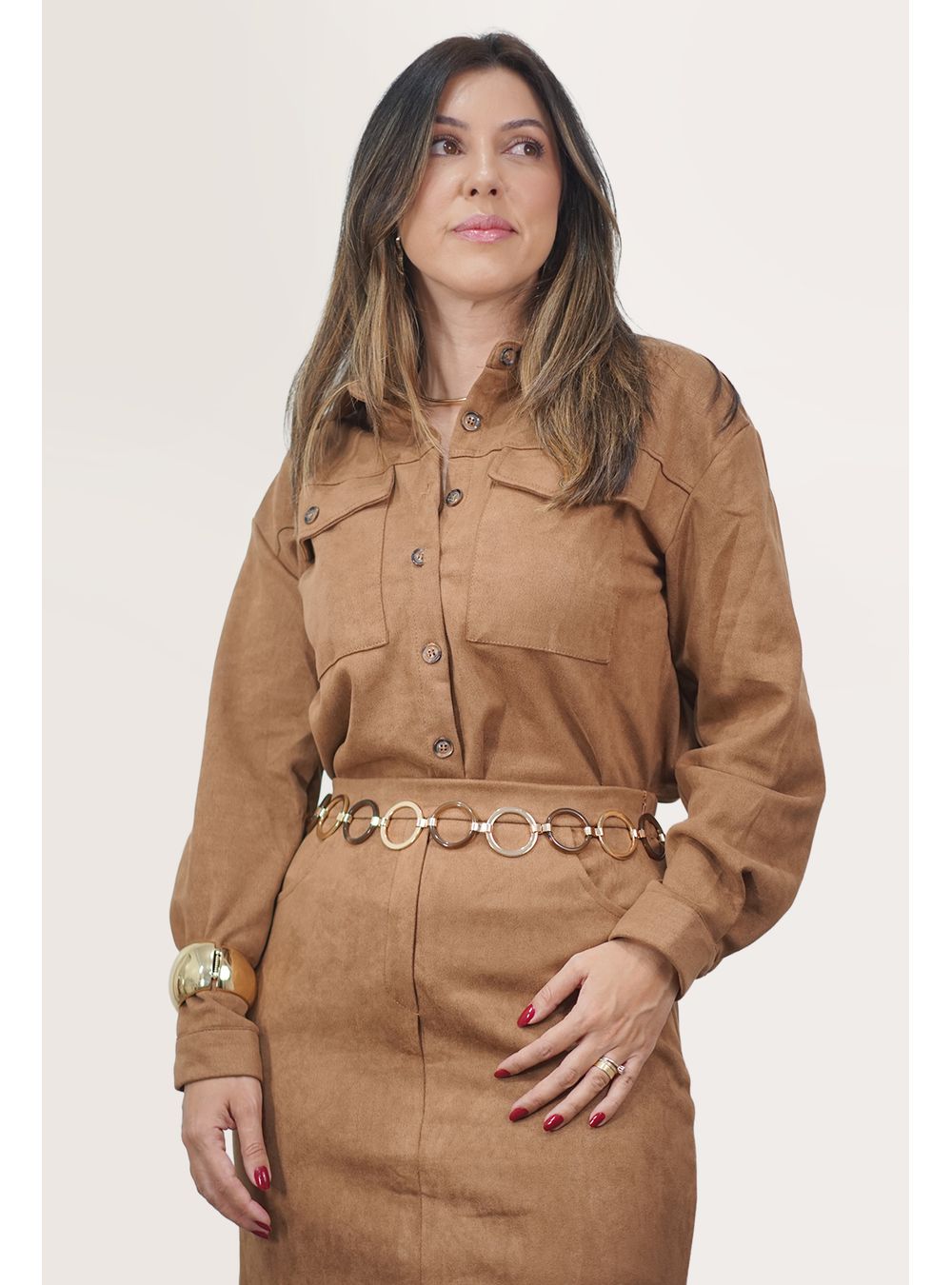 CAMISA THERESE CARAMELO - EFFE