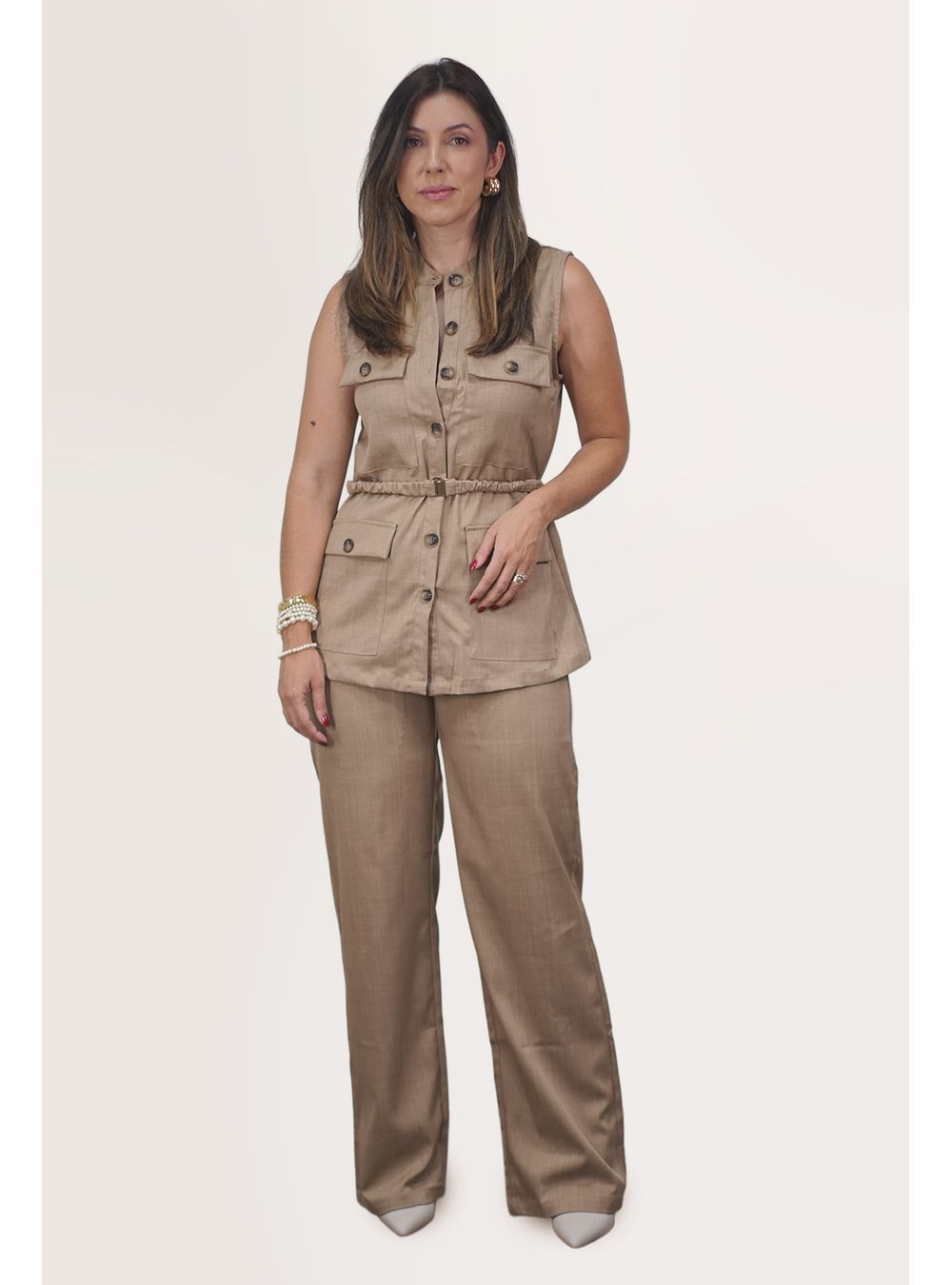 CONJUNTO AMALIA BEGE - EFFE