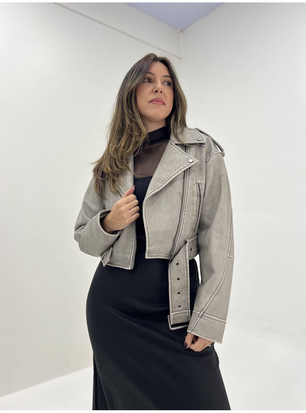JAQUETA AURORA CINZA CLARO - EFFE