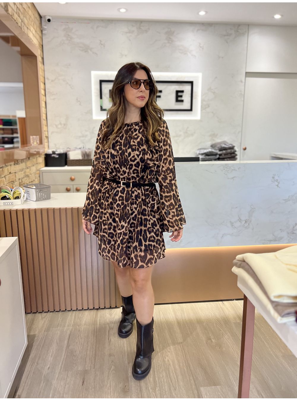 VESTIDO SERAPHINE ANIMAL PRINT - EFFE