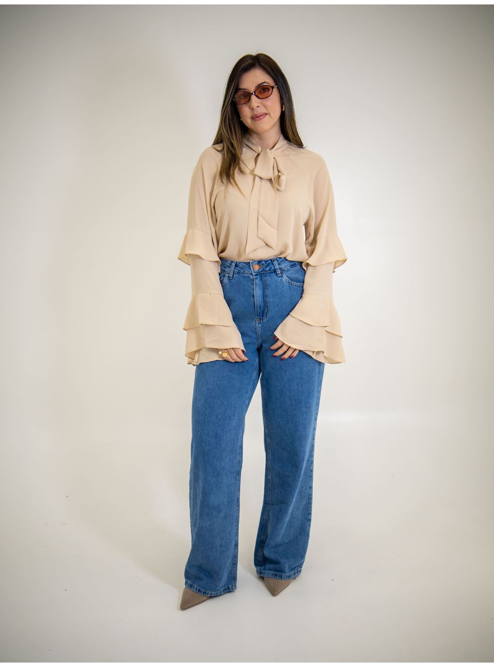 BLUSA SORELLE BEGE - EFFE