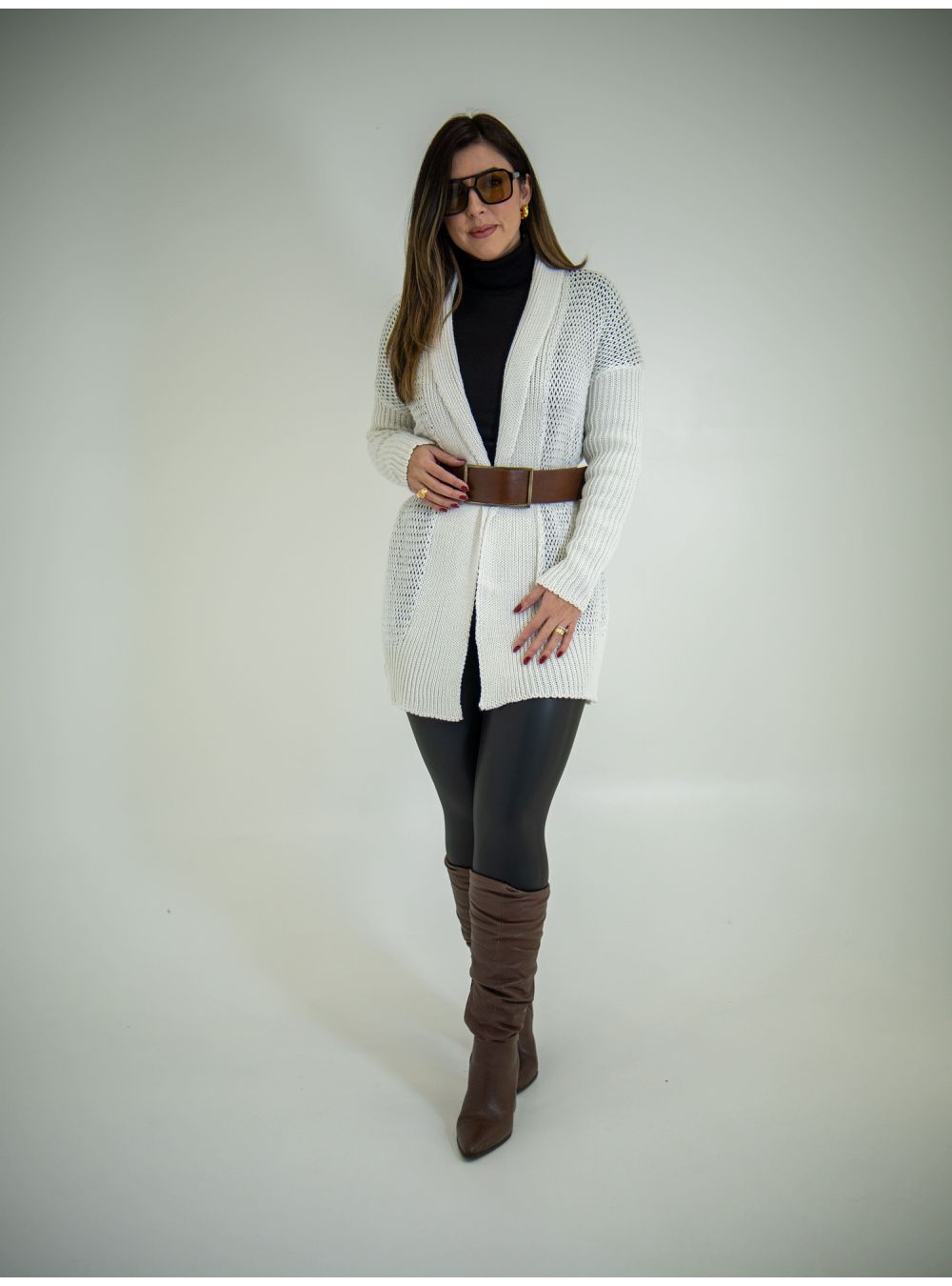 CARDIGAN ELISIANE OFF WHITE - EFFE