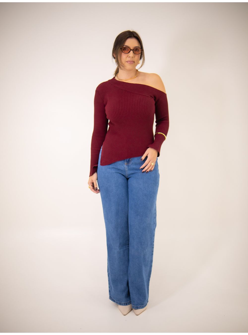 BLUSA AMARA VINHO - EFFE