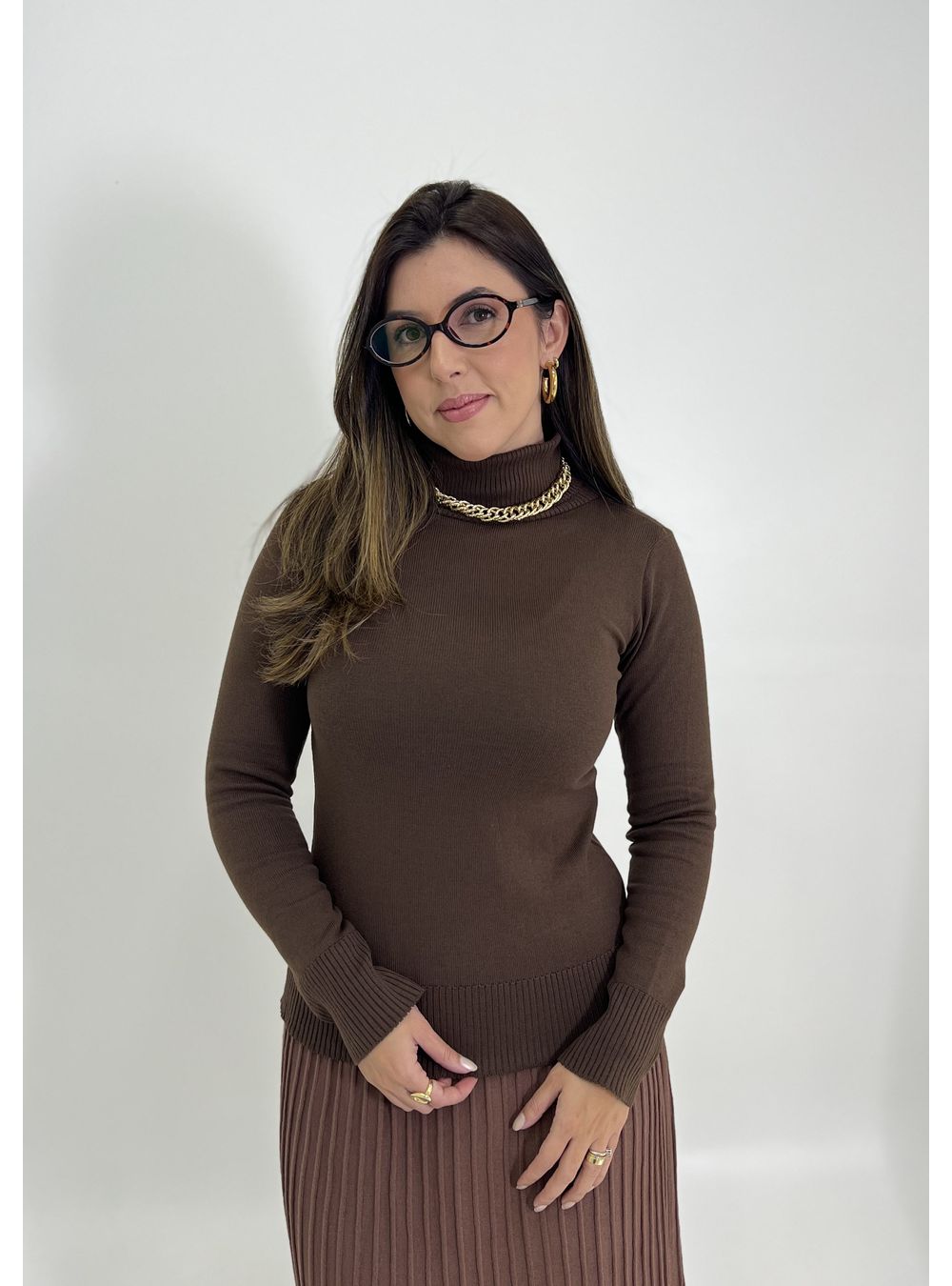 BLUSA MAIA MARROM - EFFE