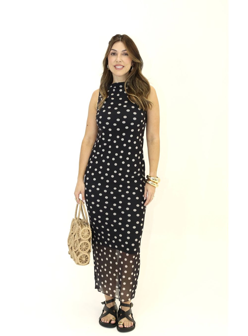 VESTIDO POÁ IEDA PRETO - EFFE