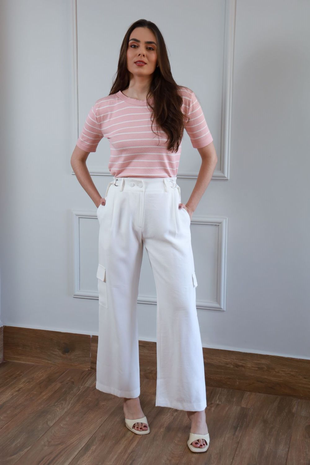 Blusa Tricot Listras - Rosa