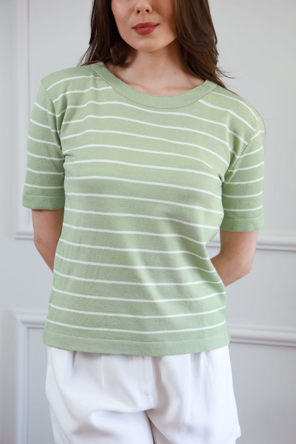 Blusa Tricot Listras - Verde