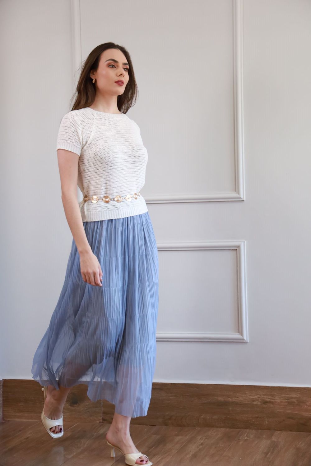 Blusa Tricot Manguinha - Off White