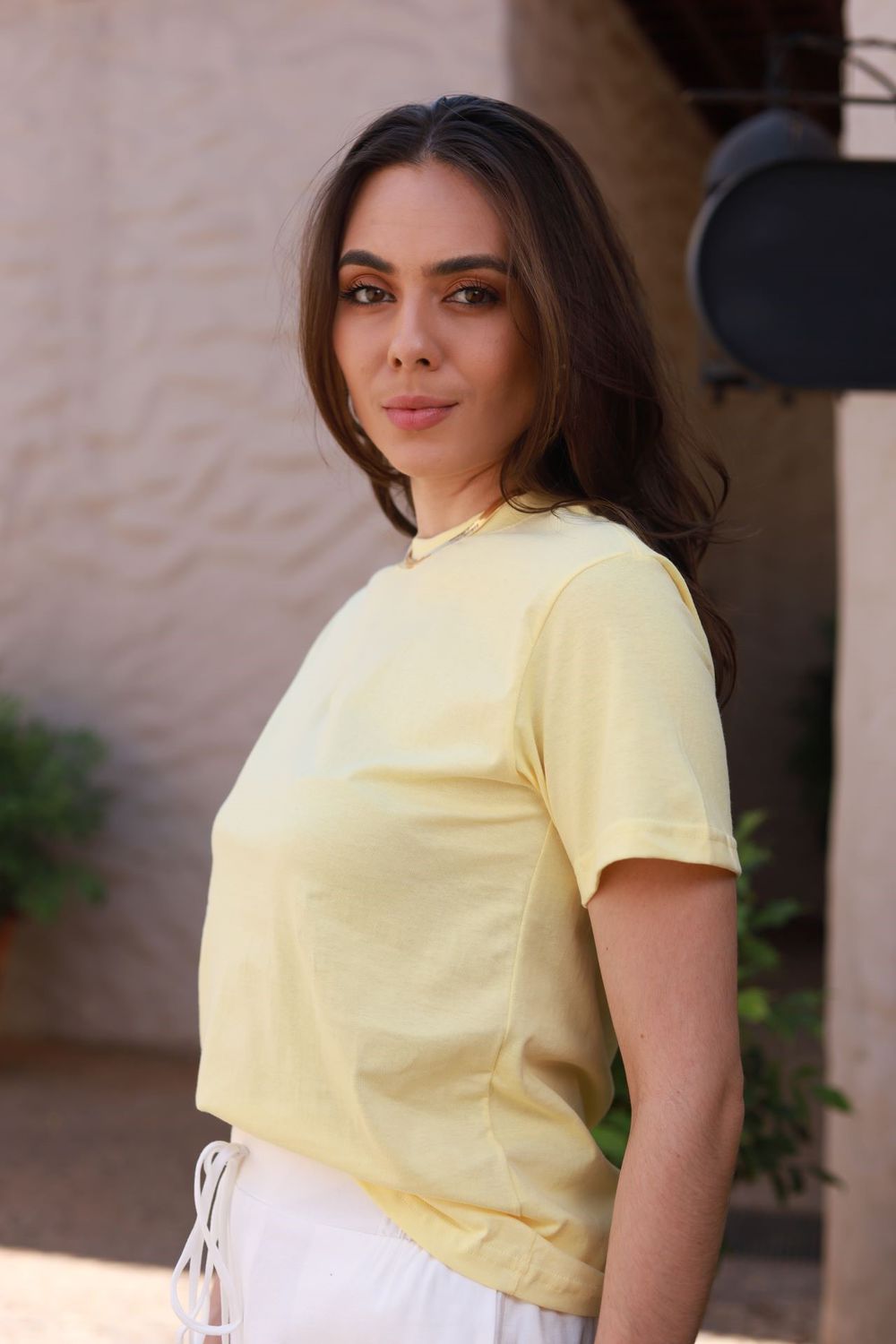 T Shirt Algodão - Amarelo