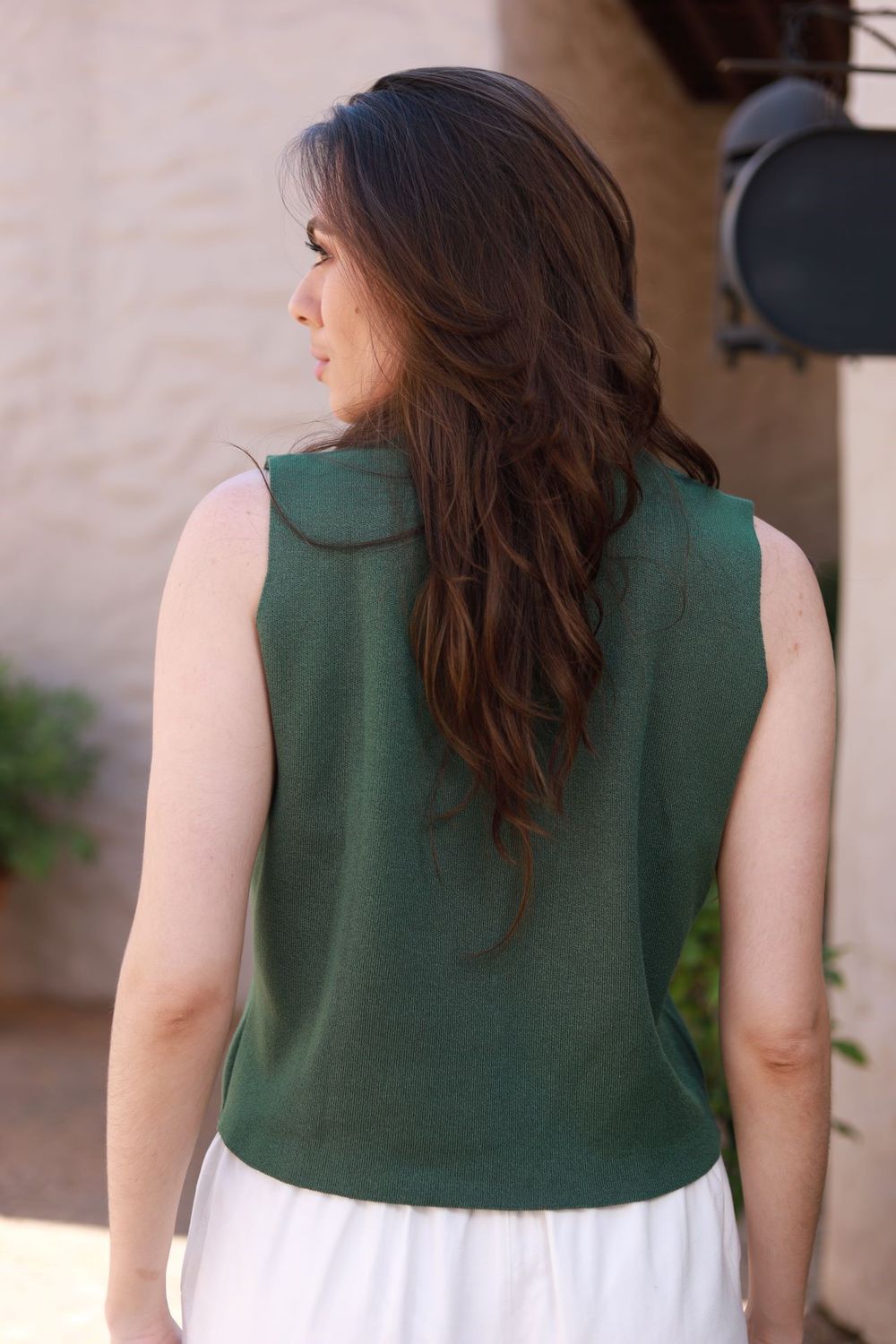 Colete Tricot Modal - Verde