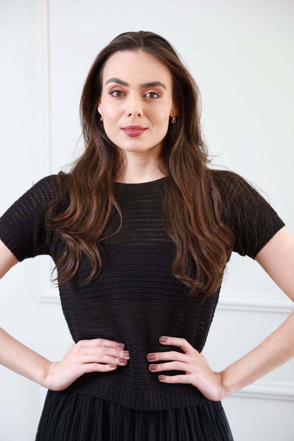 Blusa Tricot Manguinha - Preto