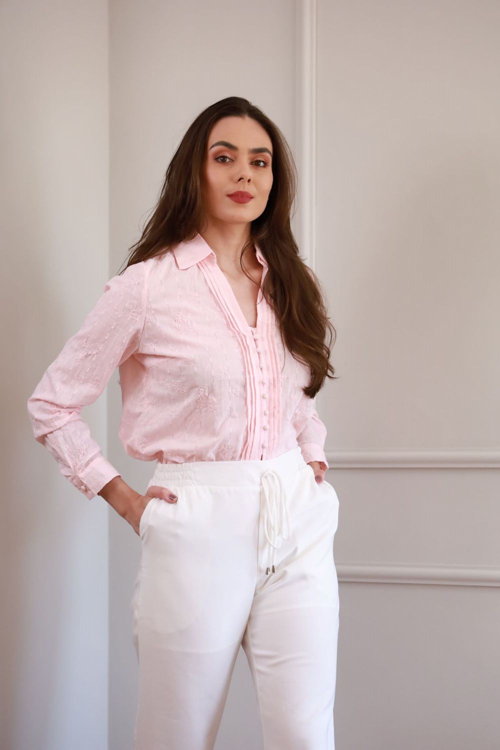 Camisa Laise - Rosa